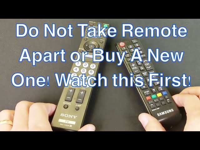 Non-responsive-remote-controls