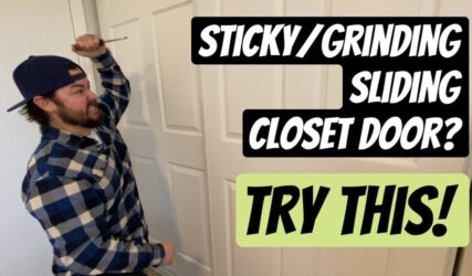 Jammed-or-stuck-closet-door-track