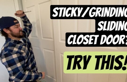 Jammed-or-stuck-closet-door-track